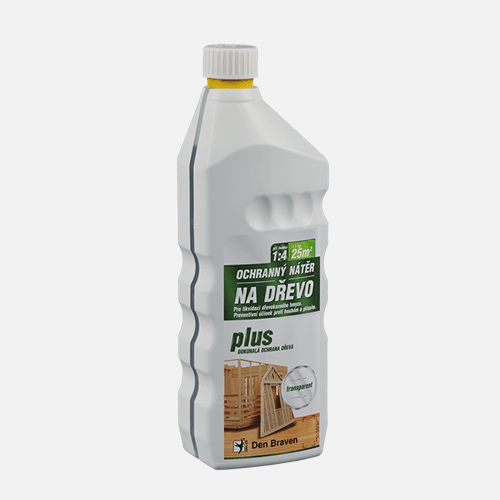 Ochranný nátěr na dřevo Plus 1kg transparent Den Braven