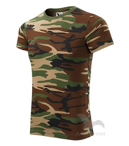 Unisex tričko Camouflage, camouflage brown Adler 