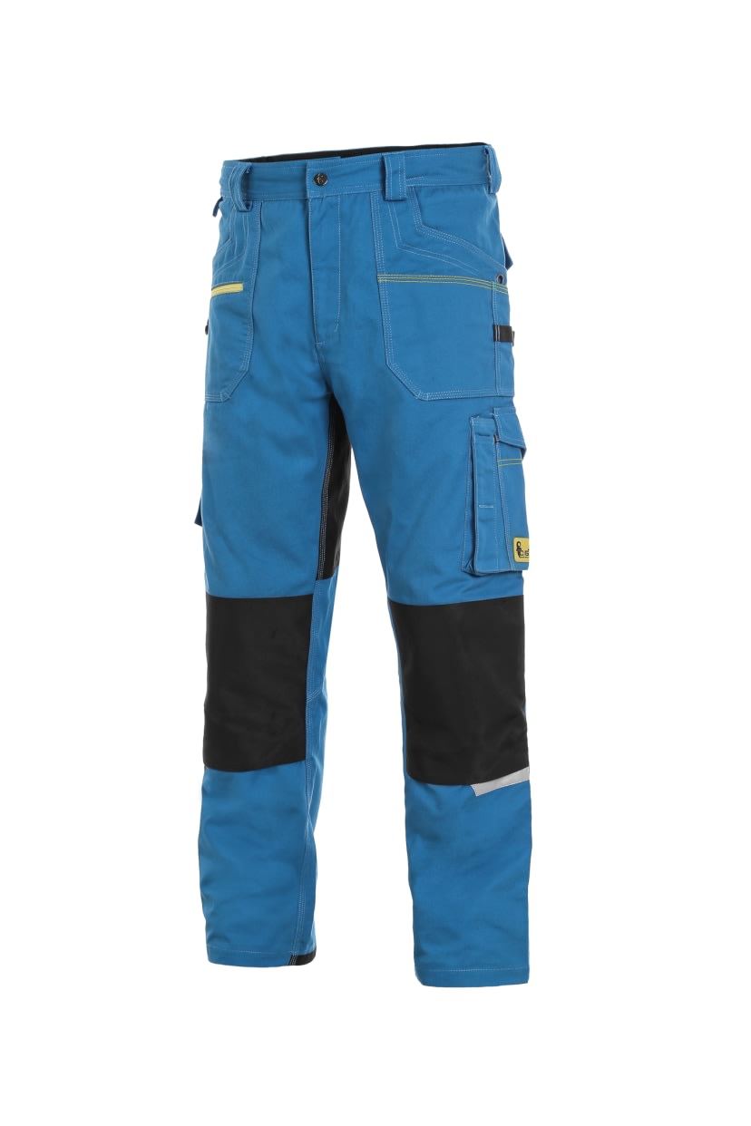 Pánské kalhoty do pasu Canis CXS STRETCH, středně modré-černé 