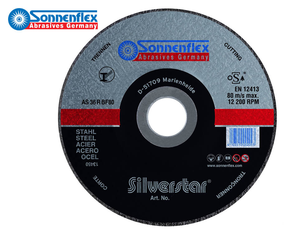 Řezný kotouč Silverstar Sonnenflex ocel průměr 125x1,0x22,23 mm AS60RBF