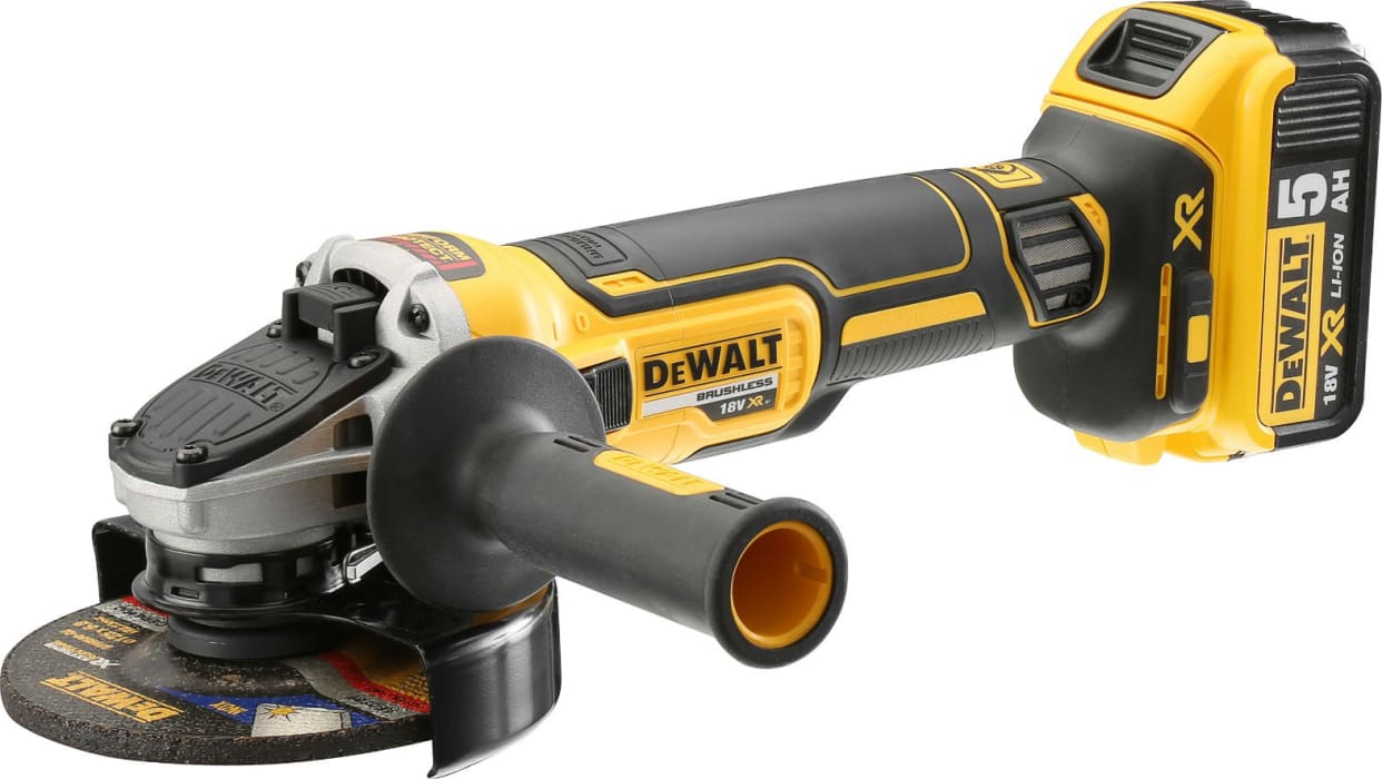 DCG405P2-QW 18 V BEZUHLÍKOVÁ úhlová bruska 120 mm Dewalt