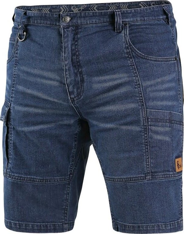 Kraťasy jeans CXS MURET, pánské, modro-černé Canis 