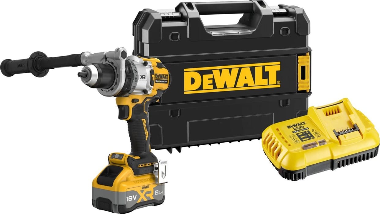DCD1007WW1T 18 V bezuhlíková vrtačka s příklepem, 1x 8Ah Dewalt